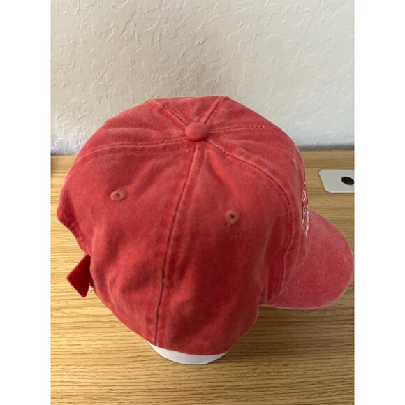 STAY SALTY VERO BEACH FL Coral Distressed, 6-panel dad style baseball cap hat - Picture 4 of 7